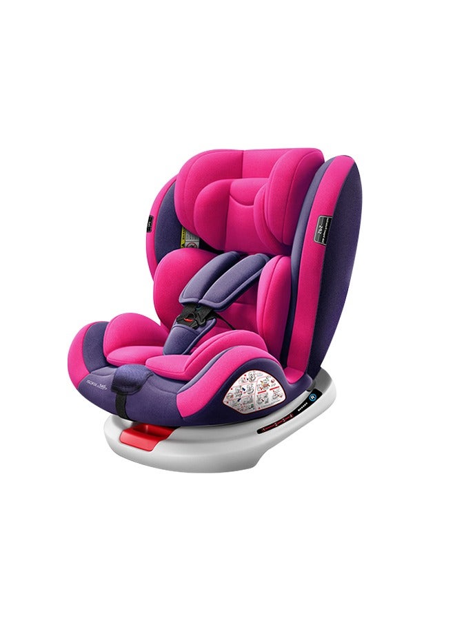 Portable Baby Car Seat with Full Body Support Cushion Rotating All-in-One Car Seat Provides 360° Seat Rotation