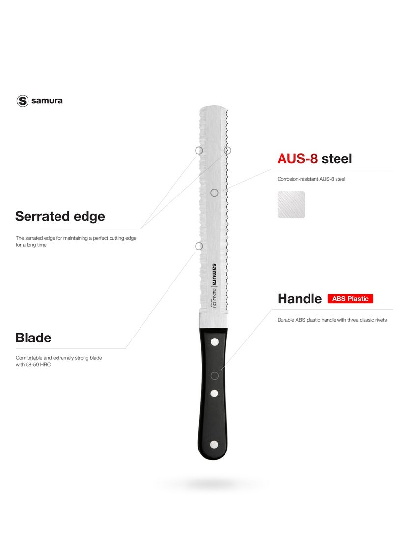 Samura Harakiri Two-Sided Saw | Knife for Bread & Frozen Food | 7.1