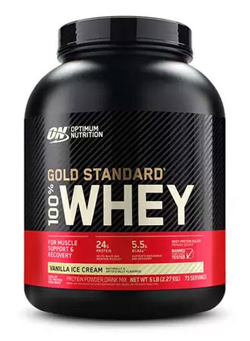 Gold Standard 100% Whey Protein Powder - Vanilla Ice Cream