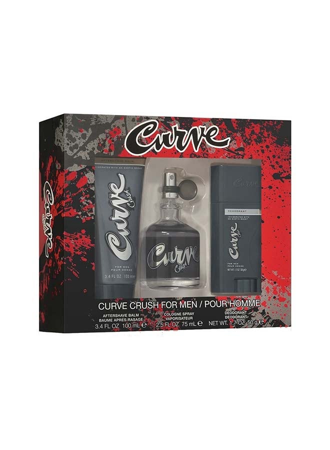 Curve Crush M Set Cologne 75ML, ASB 100ML, Deo Stick 50G