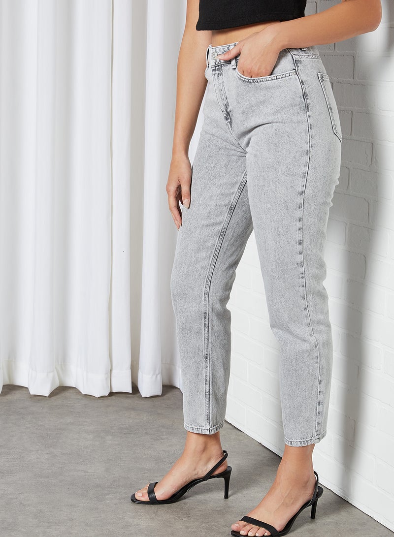 Isabel Tapered Jeans Light Grey