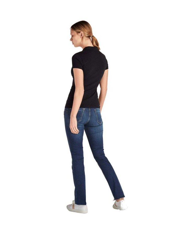 Casual Regular Fit Jean Medium Blue