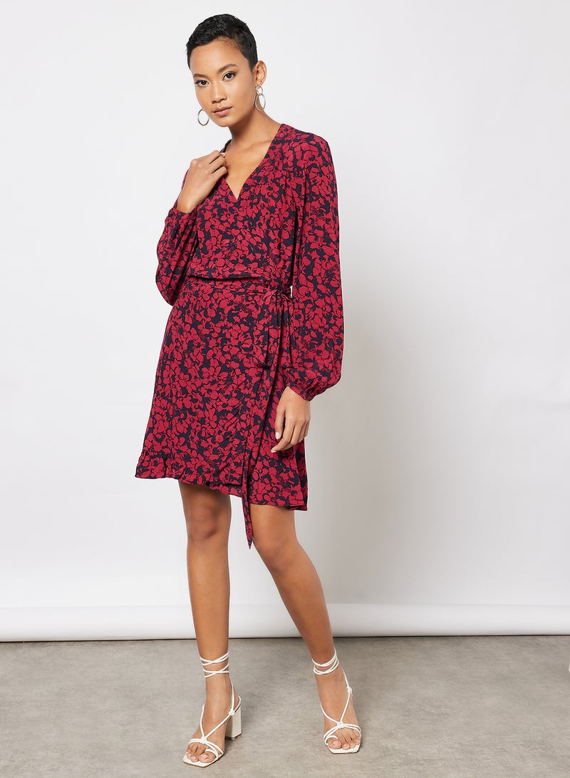 Russo Wrap Dress Red