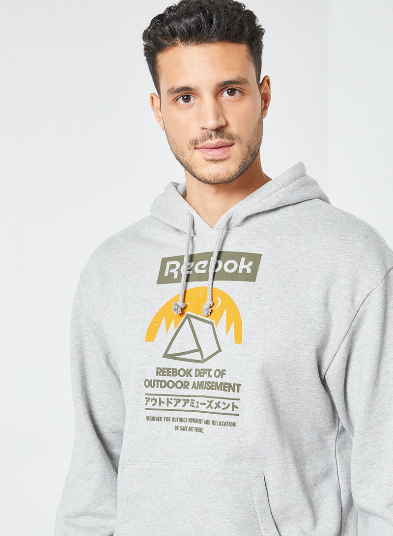 Classics Camping Graphic Hoodie Grey