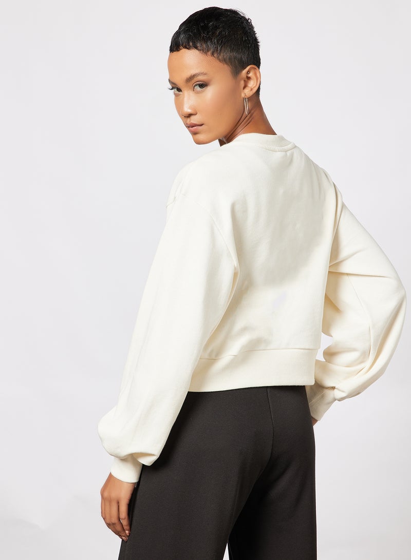 Classics Bishop Sleeve Sweatshirt Ivory