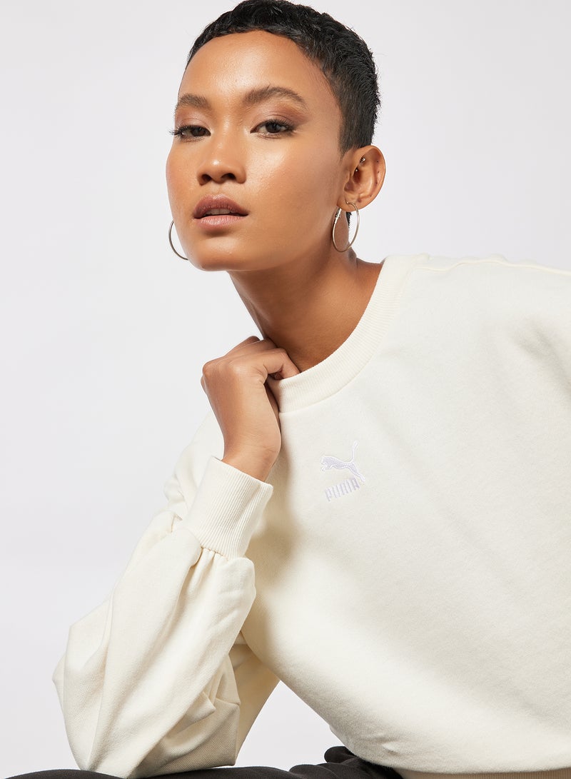 Classics Bishop Sleeve Sweatshirt Ivory