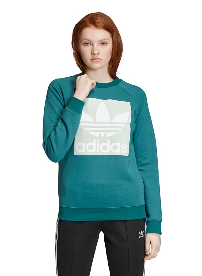 Trefoil Sweatshirt Noble Green