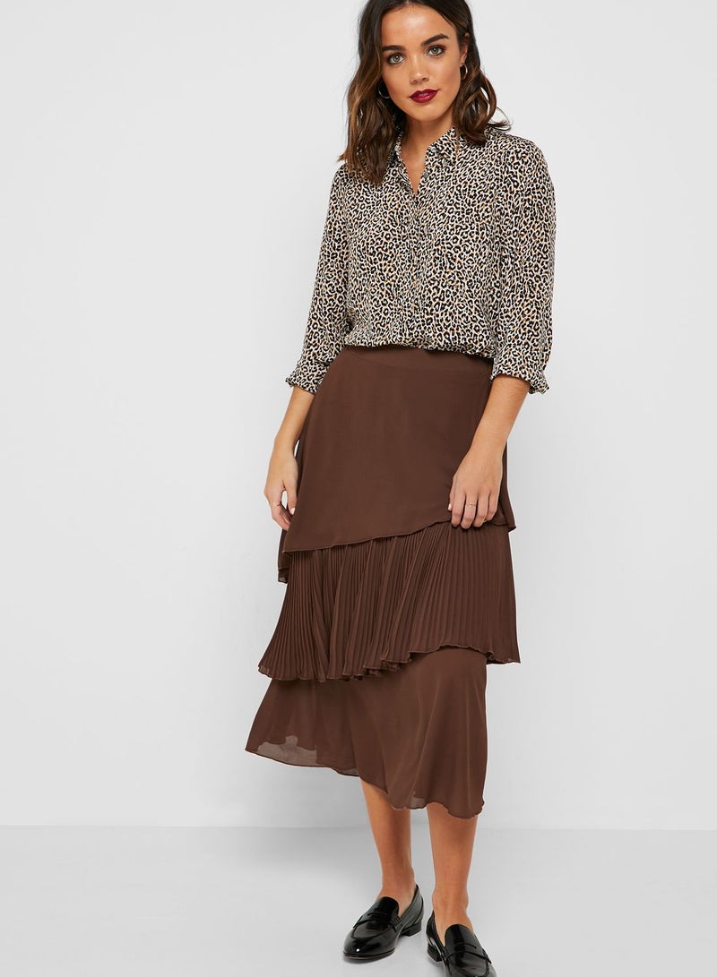 Layered Midi Skirt