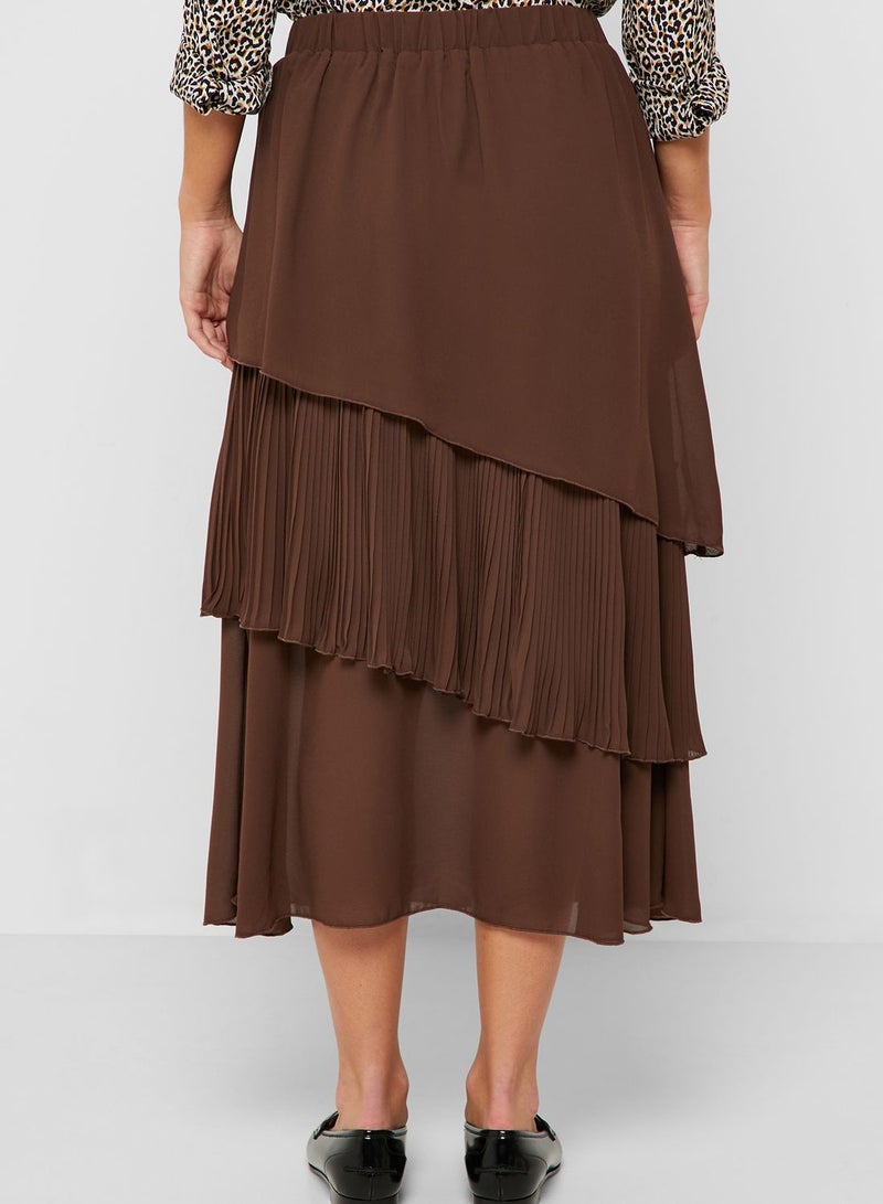 Layered Midi Skirt