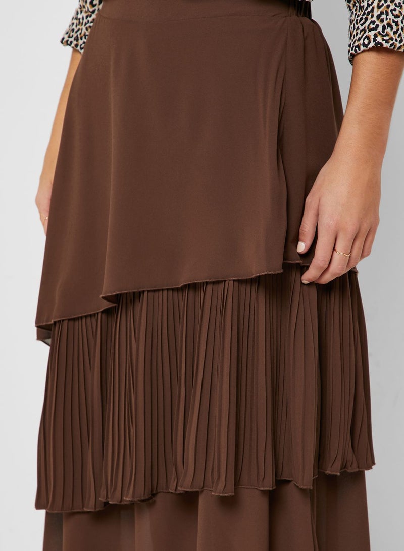 Layered Midi Skirt