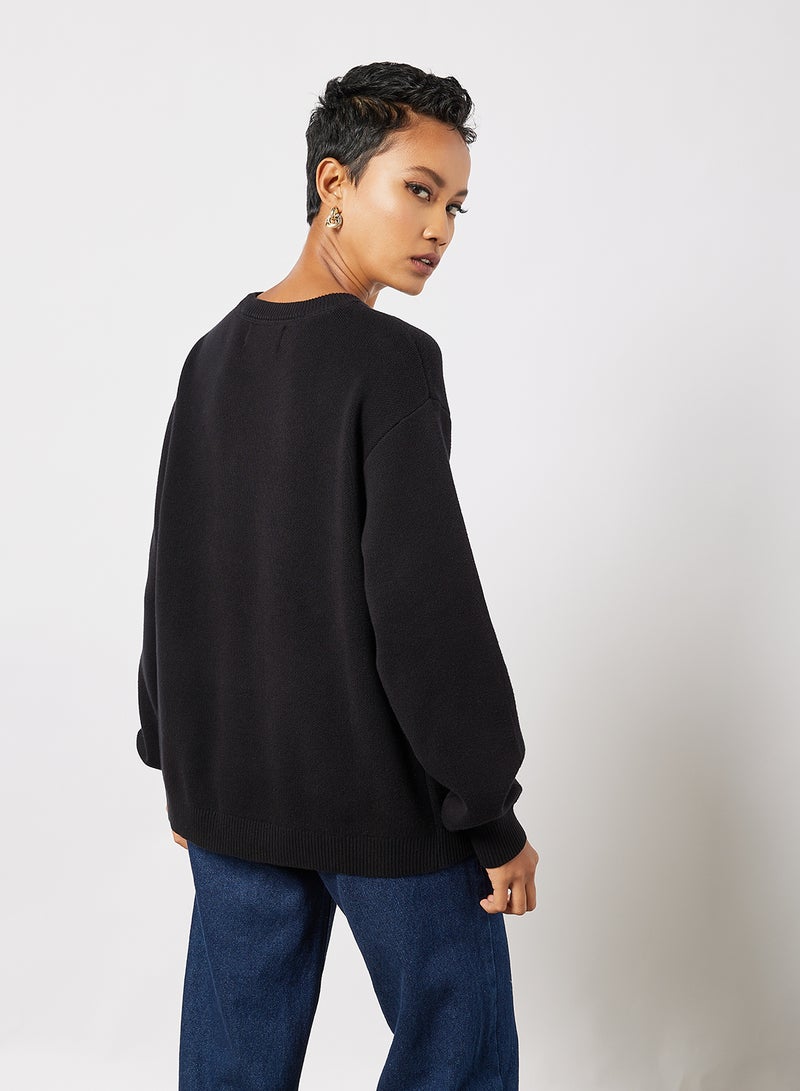 Tierra Whack Crew Neck Sweater Black