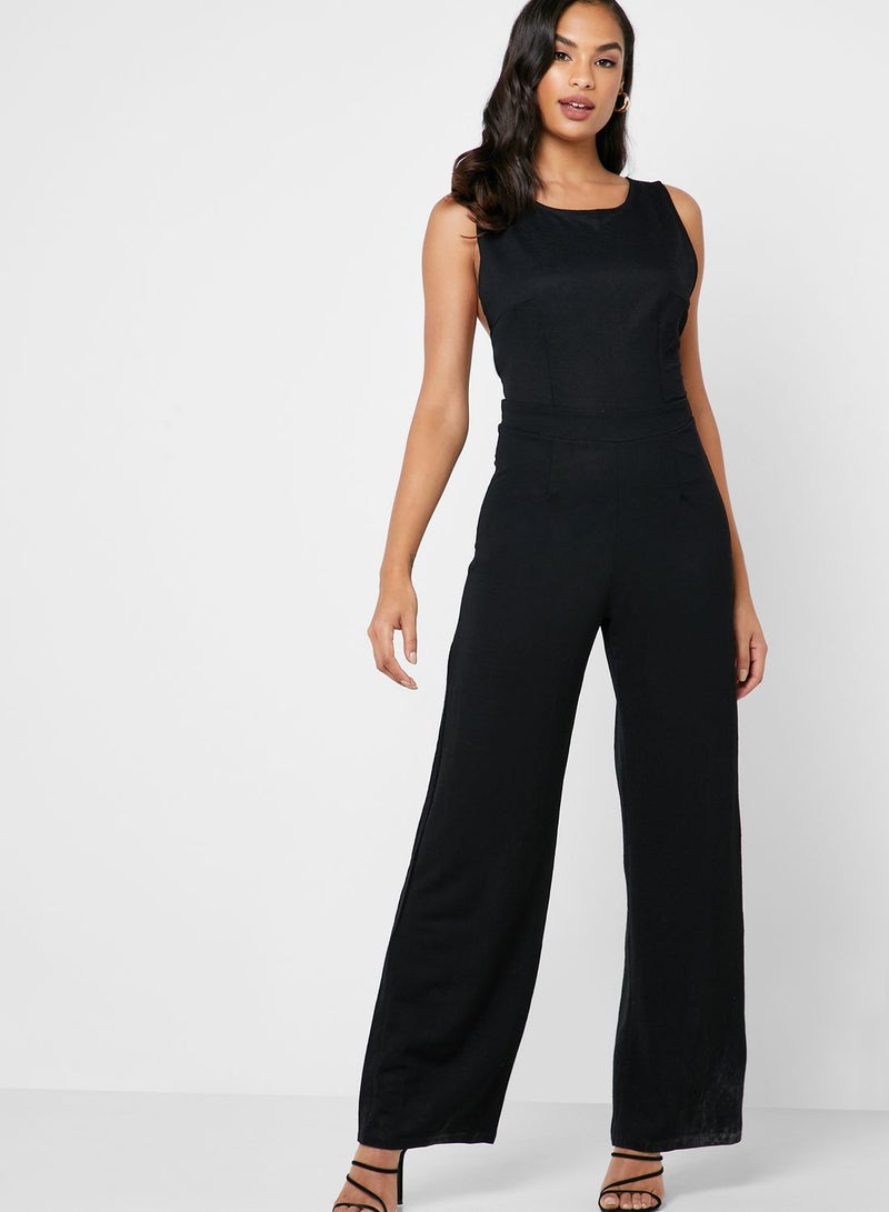 Cross Back Jumpsuit