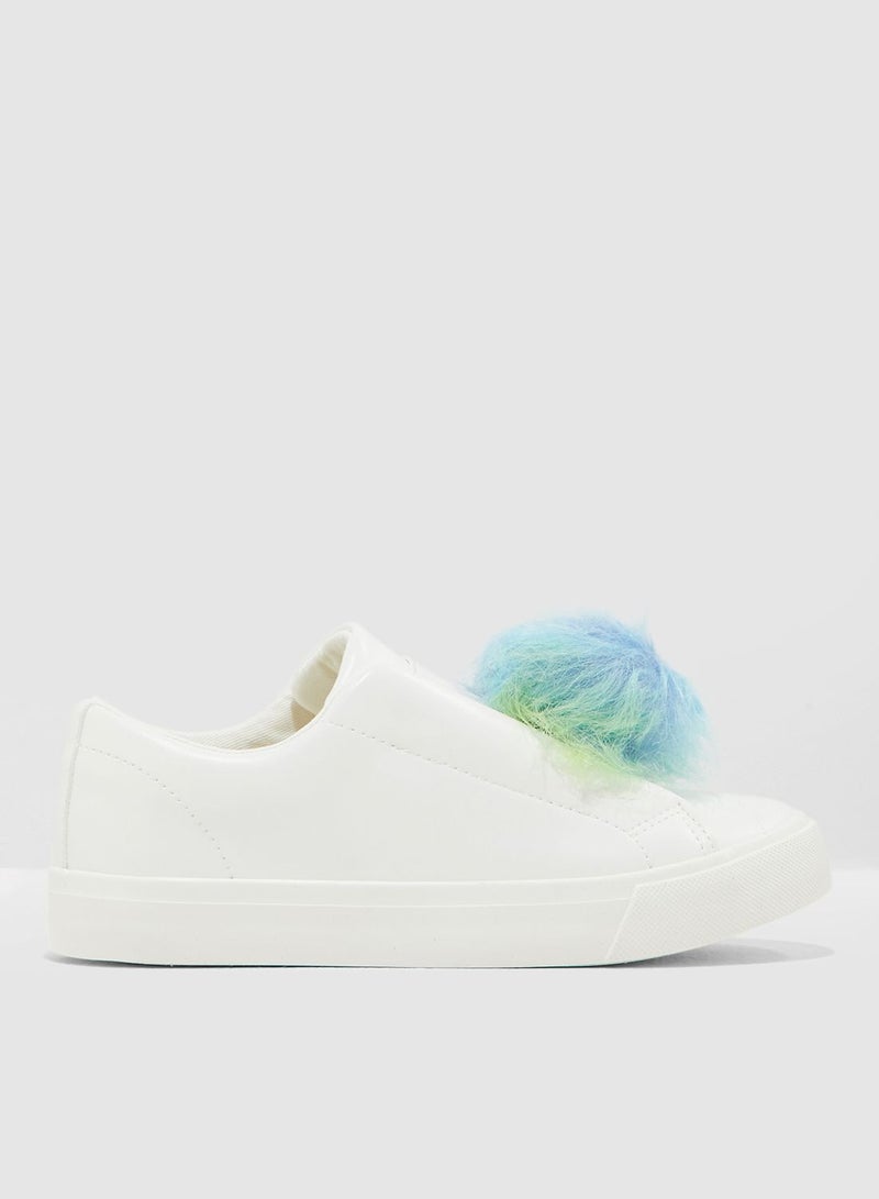 Youth Pom Pom Slip On