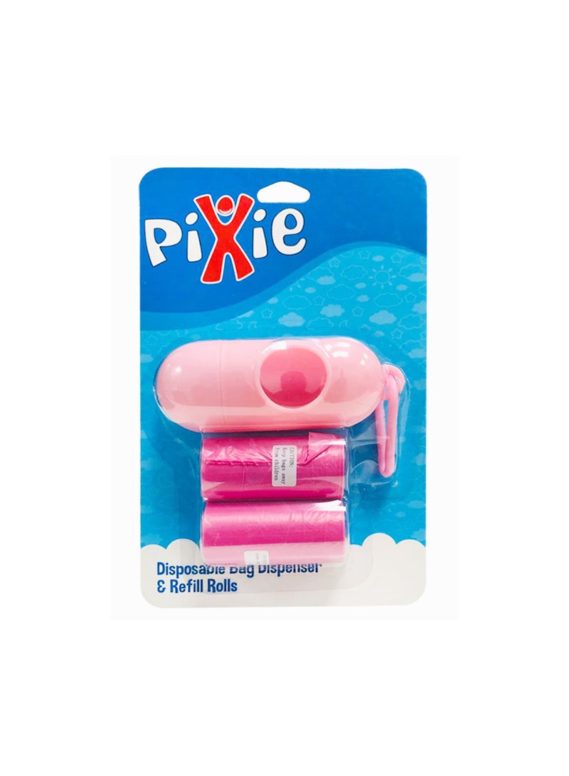 Pixie - Dispenser Bag & Refill (Pink) (Buy 8 Get 2 Free)