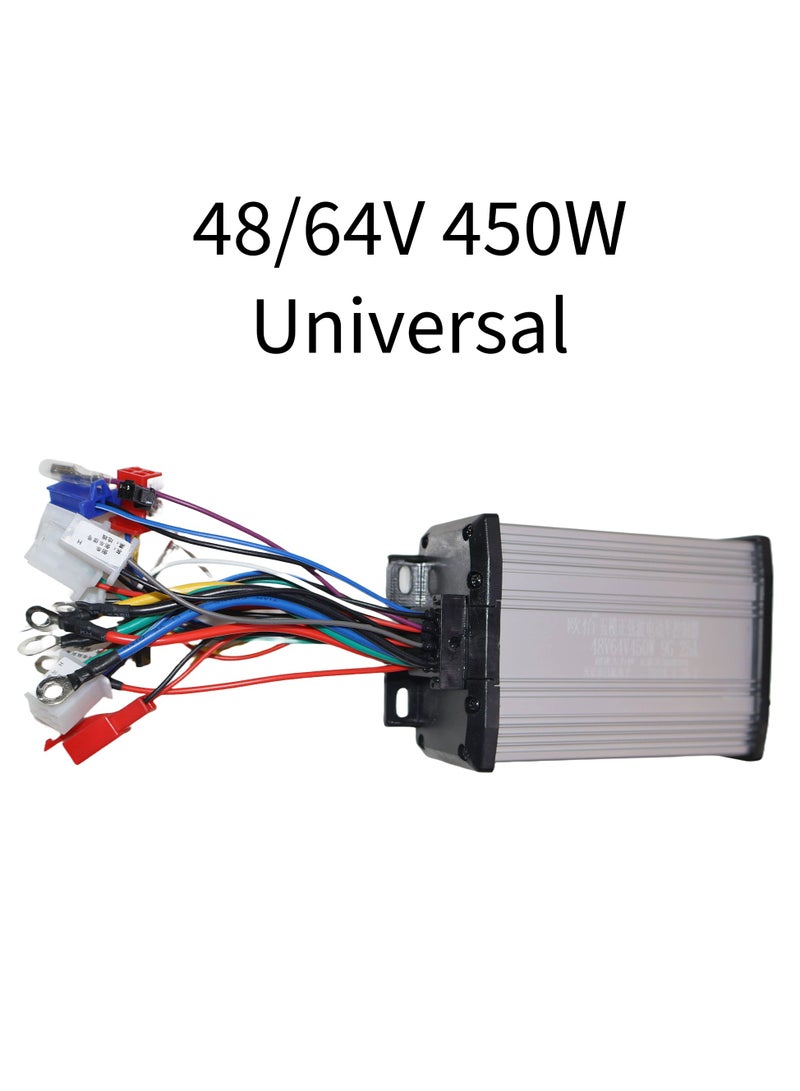 Advanced Universal Brushless Controller for Electric Scooters and E-Bikes: 48/64V, 450W, Five Modes, Self-Learning Intelligence