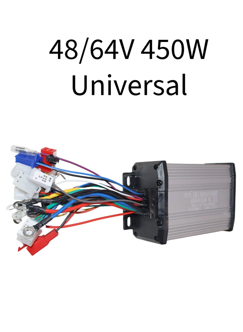 Advanced Universal Brushless Controller for Electric Scooters and E-Bikes: 48/64V, 450W, Five Modes, Self-Learning Intelligence