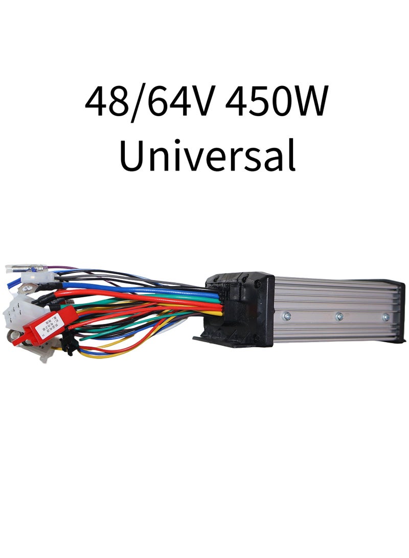 Advanced Universal Brushless Controller for Electric Scooters and E-Bikes: 48/64V, 450W, Five Modes, Self-Learning Intelligence