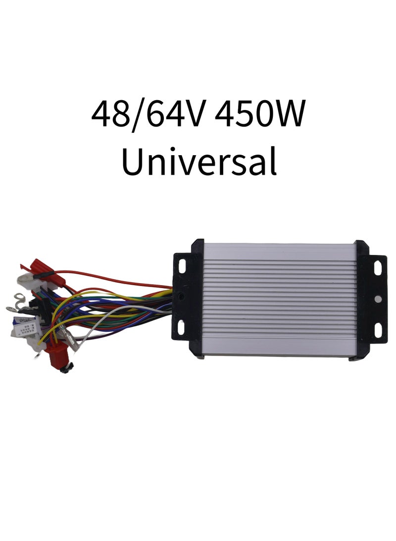 Advanced Universal Brushless Controller for Electric Scooters and E-Bikes: 48/64V, 450W, Five Modes, Self-Learning Intelligence