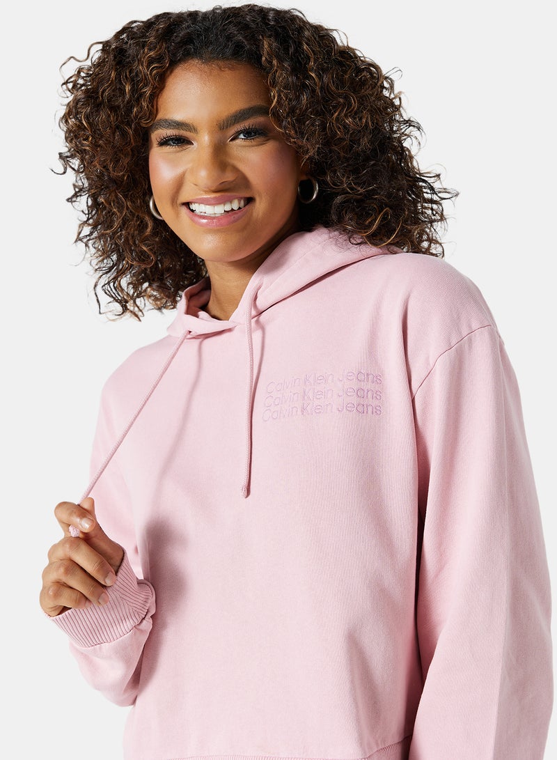 90's Boyfriend Hoodie Pink