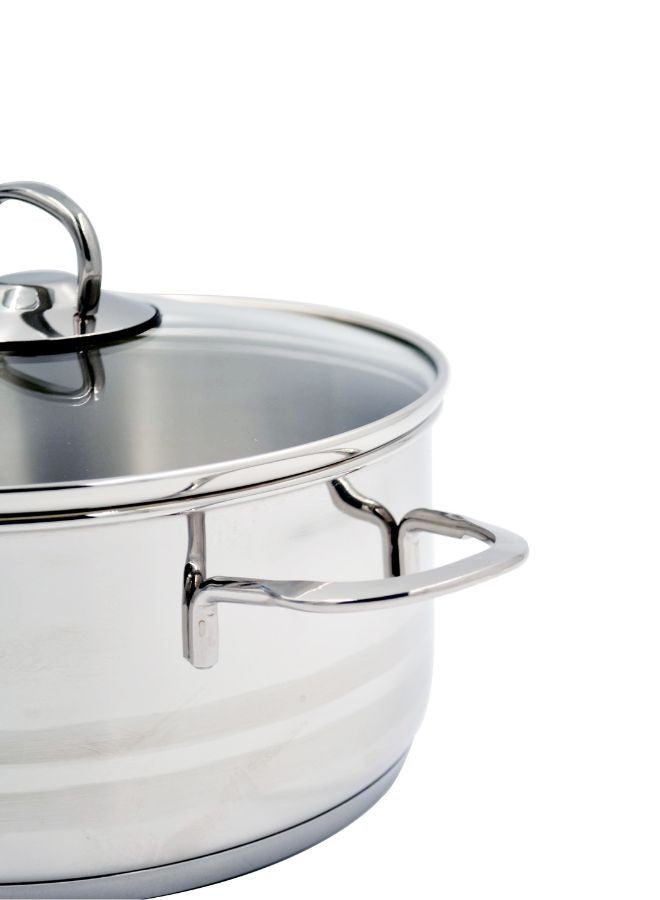 Prestige Infinity 30Cm Cov Stockpot Silver 30Cmcm