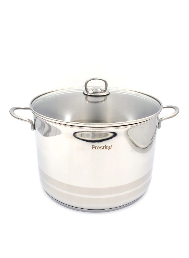 Prestige Infinity 30Cm Cov Stockpot Silver 30Cmcm
