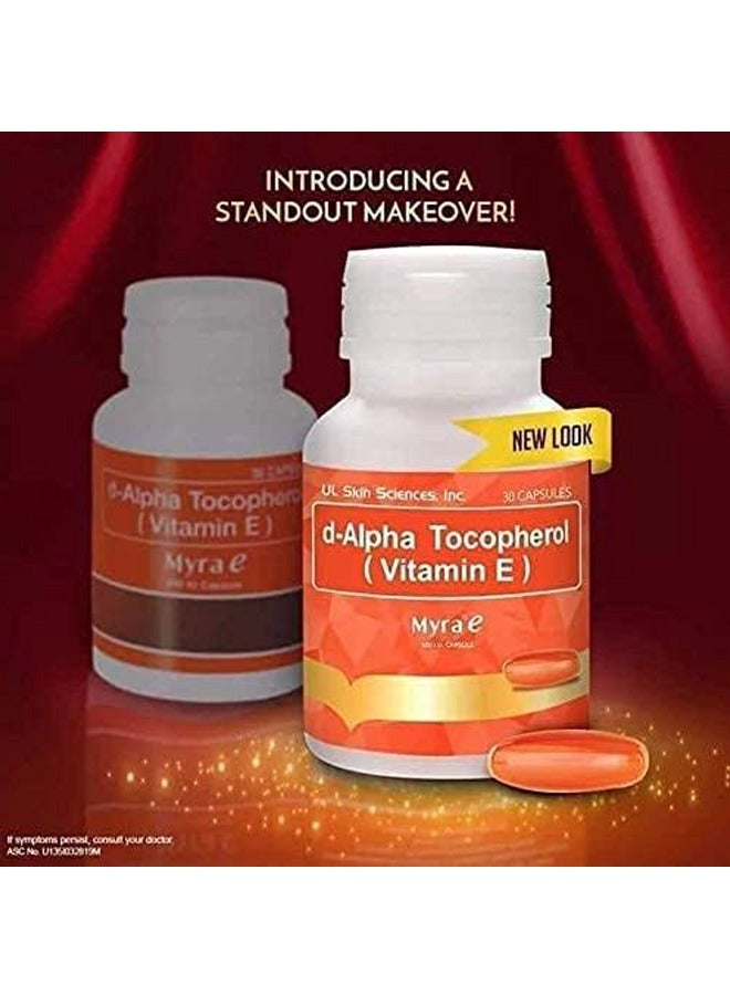 Myra E D-Alpha Tocopherol (Vitamin E) - 30 Capsules