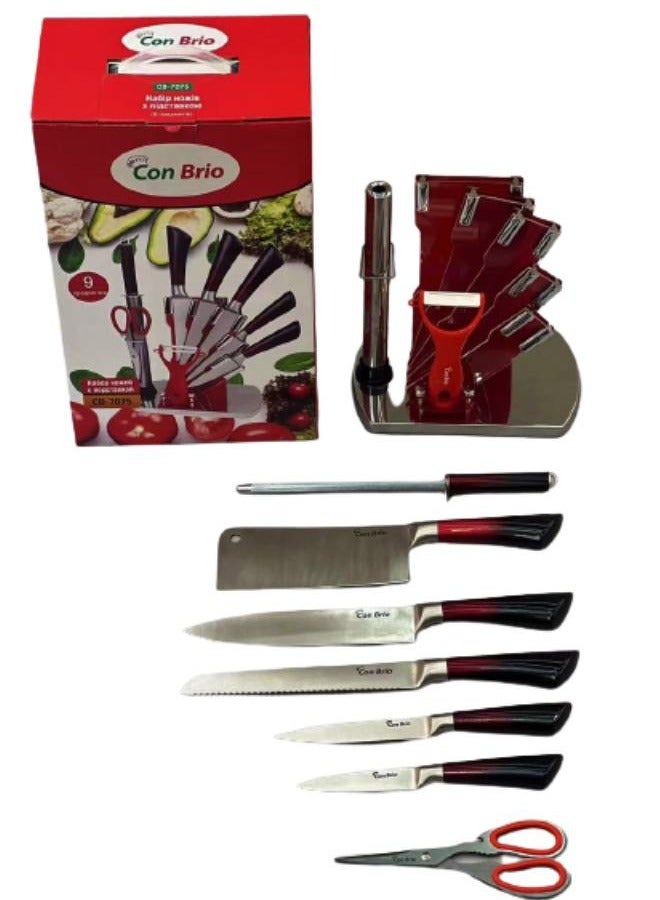 9-piece knife set.