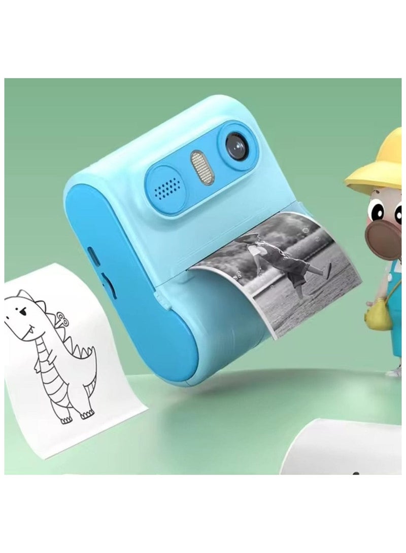 Thermal Printer LK001 Portable Wireless Kids Camera blue