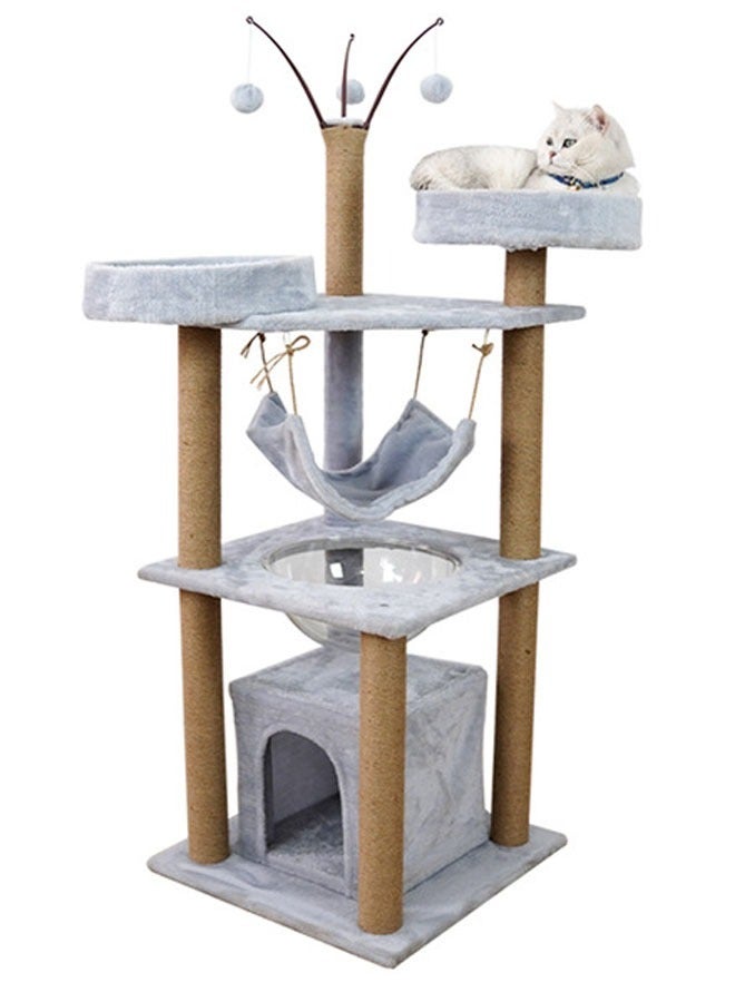Multi-Level Kitten Play Tree home with Scratching Post