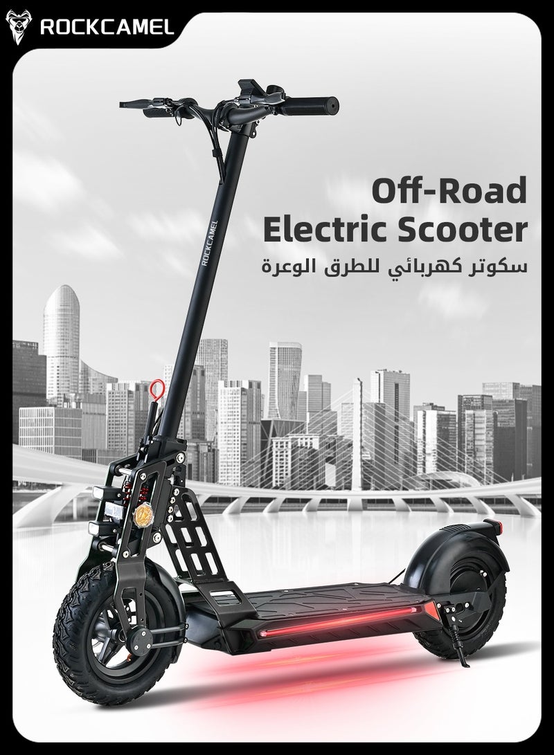 48V Electric Scooter for Adults Up To 30km/h Speed with Seat 140KG Capacity Scooter Adult,6.5