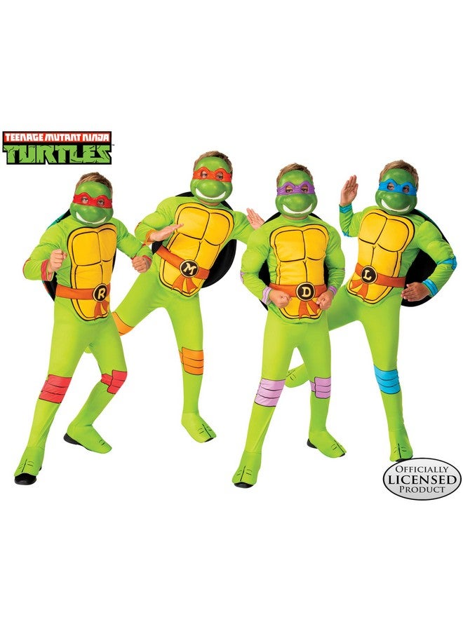 Boy'S Nickelodeon Retro Classic Teenage Mutant Ninja Turtles Leonardo Costume Small Green/Blue