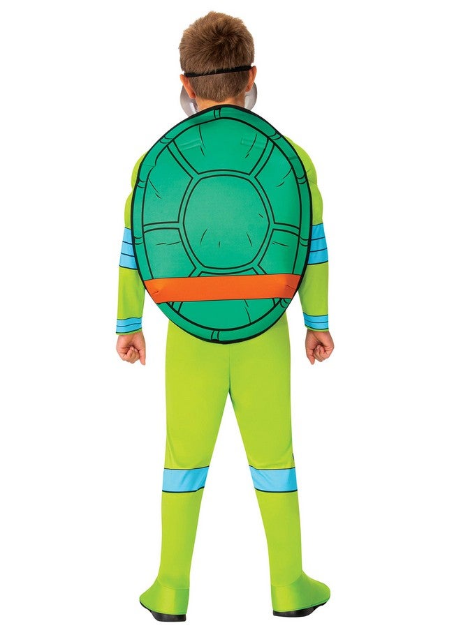 Boy'S Nickelodeon Retro Classic Teenage Mutant Ninja Turtles Leonardo Costume Small Green/Blue