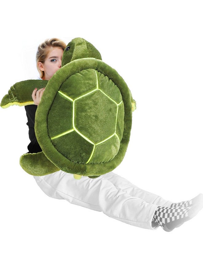 Soft Plush Sea Turtle Stuffed Animals Plush Pillow Toys Giant Stuffed Turtle Tortoise Plush Toys Doll Birthday Graduation Nurse'S Teacher'S Day'S Gifts For Girls Boys Girlfriend(30 Inches)