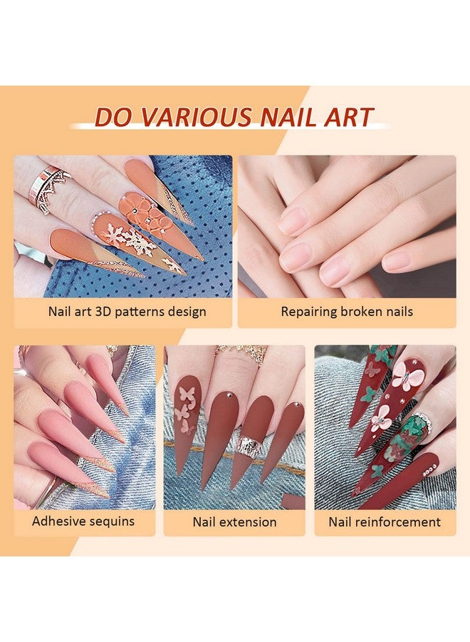 Poly Gel Nail Kit For Starter 7 Colors Glitter Poly Gel Nail Extension Nail Kit Slip Solution Nail Art Builder Nail Gel Allinone Poly Nail Gel Kit For Nail Manicure Beginner Diy At Home