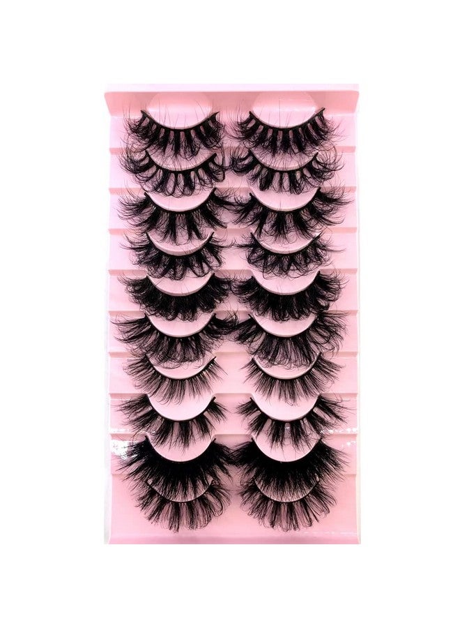 Soft Mink Eyelashes 3D Curl Winged End Eye Elongated Fake Lashes Thick Handmade Natural False Eyelash Messy Cross Lash Wholesale (Mx2)