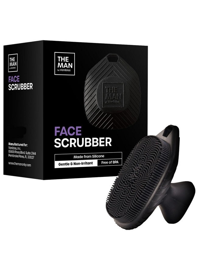 The Man Face Scrubber Silicone Face Scrubber For Men Gentle Exfoliator Face Massager Flex Face Brush For Men Removes Dead & Dry Skin Face Care Grooming Facial Cleansing Brush (1 Pack)