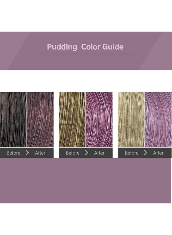 Pudding Hair Dye Ammonia Free Semipermanent Self Hair Dye Diy Kit Included Contain Keratin Made In Korea Beauty (Ash Lavender)