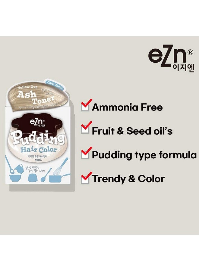 Pudding Hair Dye Ammonia Free Semipermanent Self Hair Dye Diy Kit Included Contain Keratin Made In Korea Beauty (Ash Lavender)