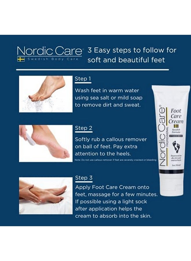 Foot Cream By Nordic Care For Dry Skin And Cracked Heels 32Oz With Pump
