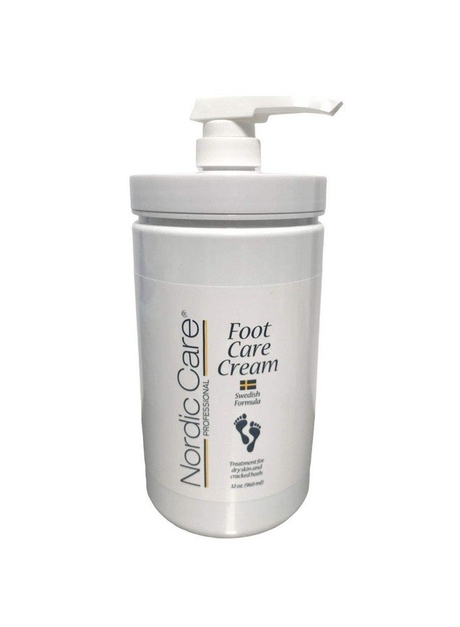 Foot Cream By Nordic Care For Dry Skin And Cracked Heels 32Oz With Pump