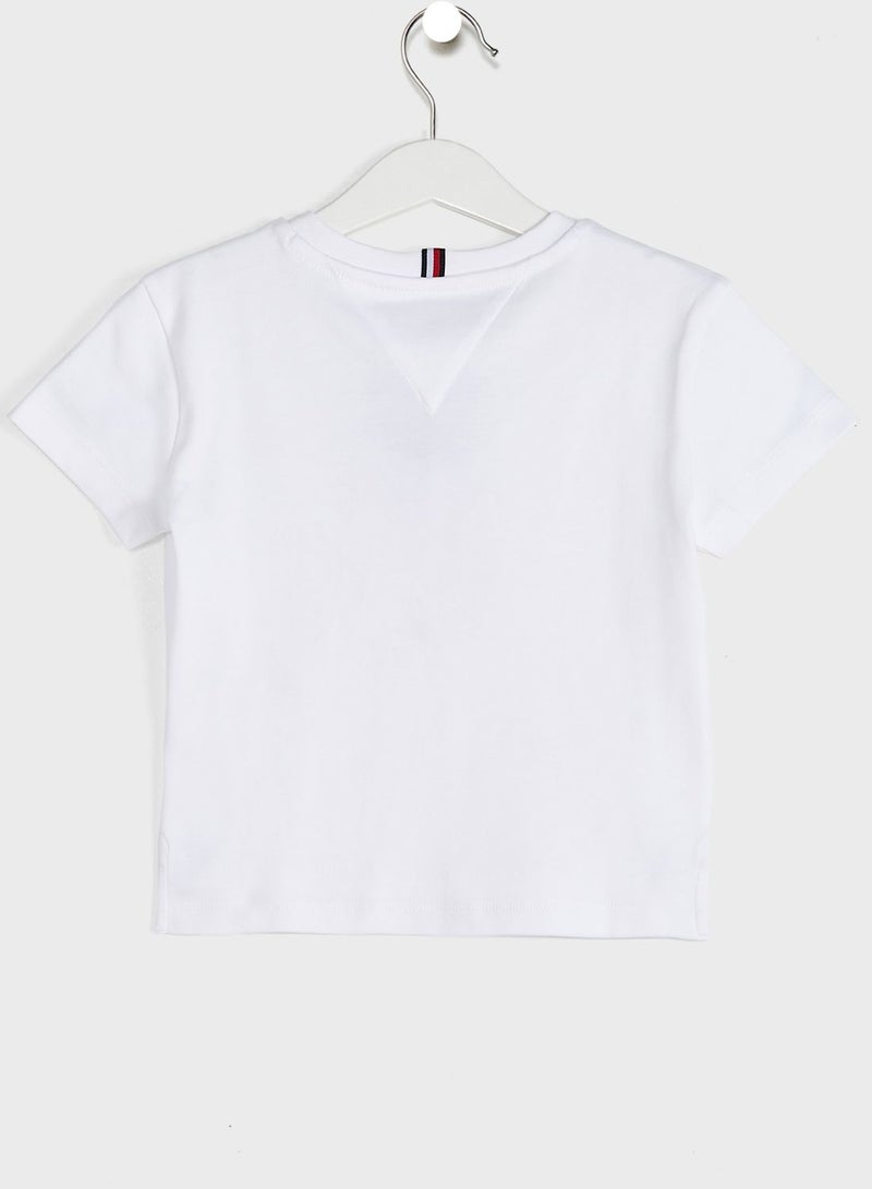 Kids Embroidered Flag T-Shirt