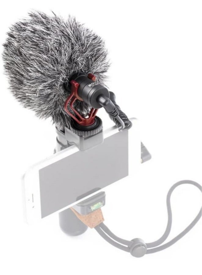 BY-MM1 Video Microphone Youtube Vlogging Facebook Livestream Recording Shotgun Mic For Smartphone/Cameras, Wireless 2.4 GHZ 100 Meter Microphone