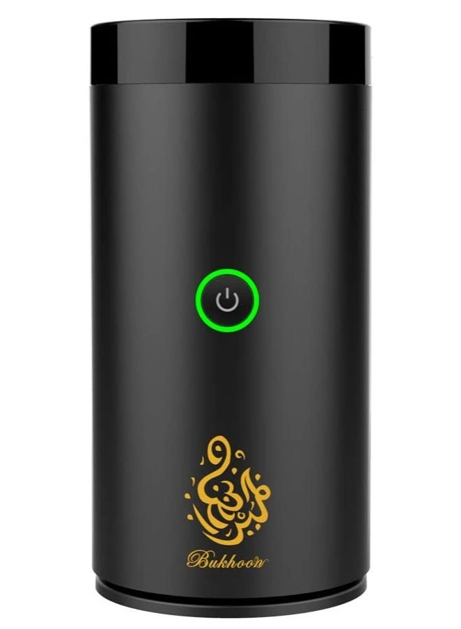 Car Bukhoor Usb Type-C Power Bakhoor Rechargeable Electric Mini Portable Incense Burner Black