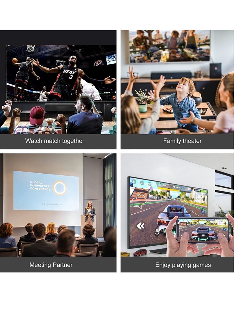 Adapter for iPhone to TV,iPad to HDMI,1080P HD Digital AV Adapter(No Need Power) Video & Audio Sync Screen Connector Compatibility with iPhone 14/13/12/11/X/8