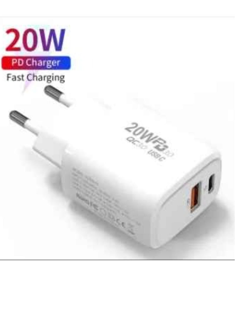 High Quality Good Selling Power Adapter for iPhone USB 20W Wall Pd Charger Au EU UK Us Plug for Apple