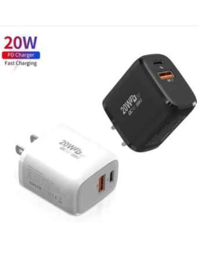 High Quality Good Selling Power Adapter for iPhone USB 20W Wall Pd Charger Au EU UK Us Plug for Apple