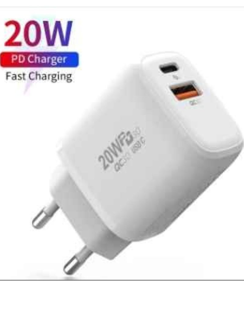 High Quality Good Selling Power Adapter for iPhone USB 20W Wall Pd Charger Au EU UK Us Plug for Apple