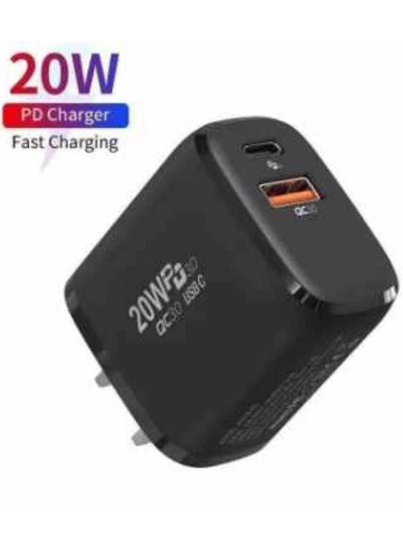 High Quality Good Selling Power Adapter for iPhone USB 20W Wall Pd Charger Au EU UK Us Plug for Apple