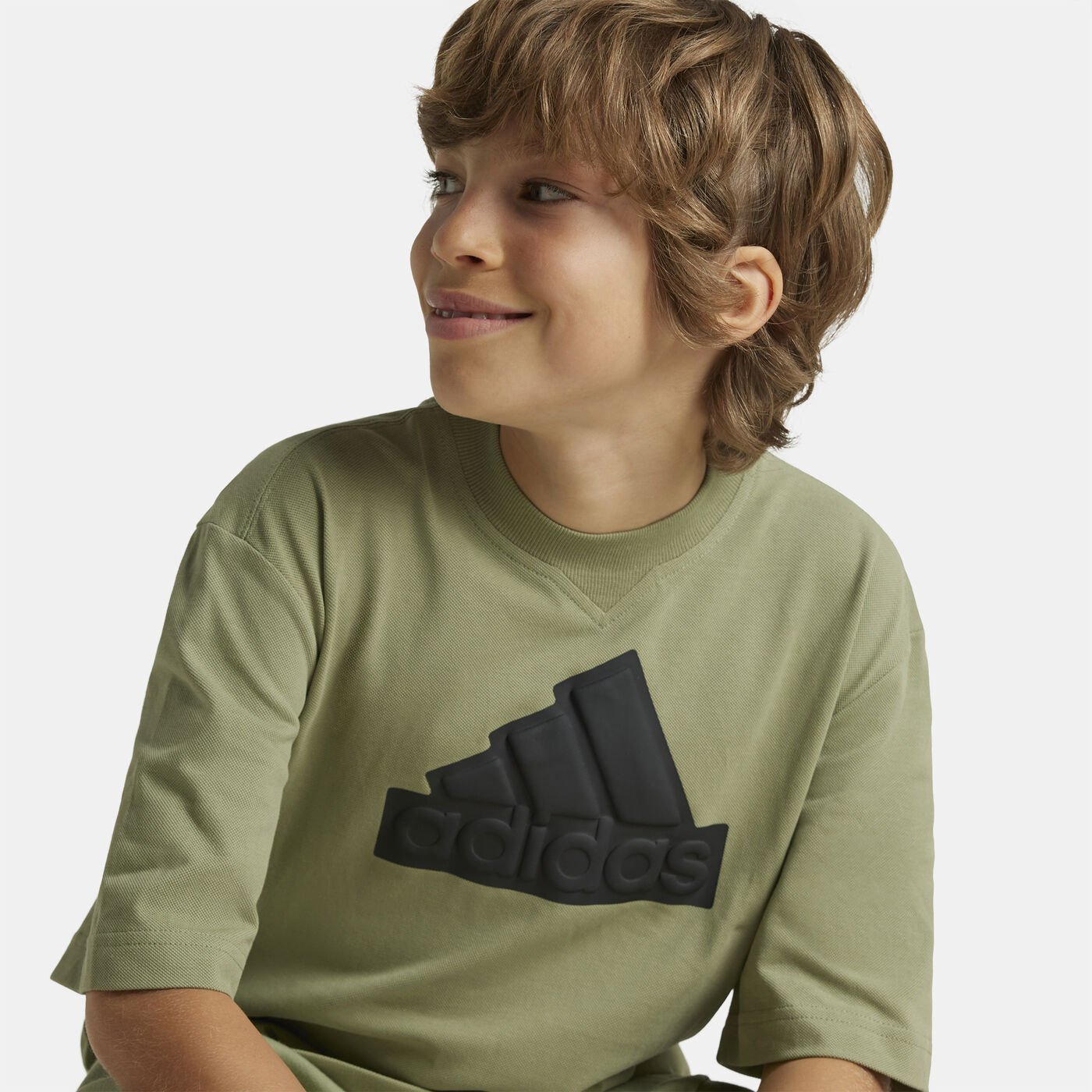 Kids’ Future Icons Logo Piqué T-Shirt