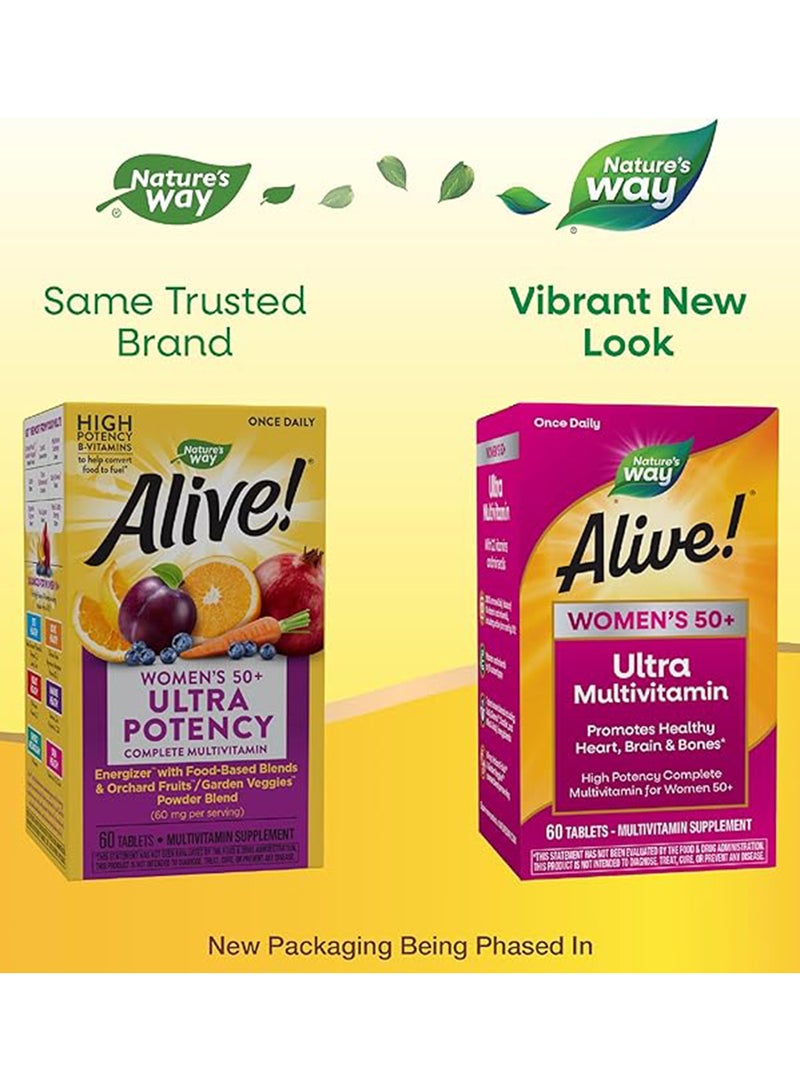 Alive! Once Daily Women's 50+ Ultra Potency - 60 Tablets